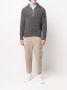 AMI Paris Ribgebreide sweater Grijs - Thumbnail 3