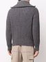 AMI Paris Ribgebreide sweater Grijs - Thumbnail 5