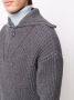 AMI Paris Ribgebreide sweater Grijs - Thumbnail 6