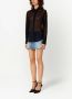 AMI Paris Semi-doorzichtige blouse Zwart - Thumbnail 3