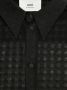 AMI Paris Semi-doorzichtige blouse Zwart - Thumbnail 4