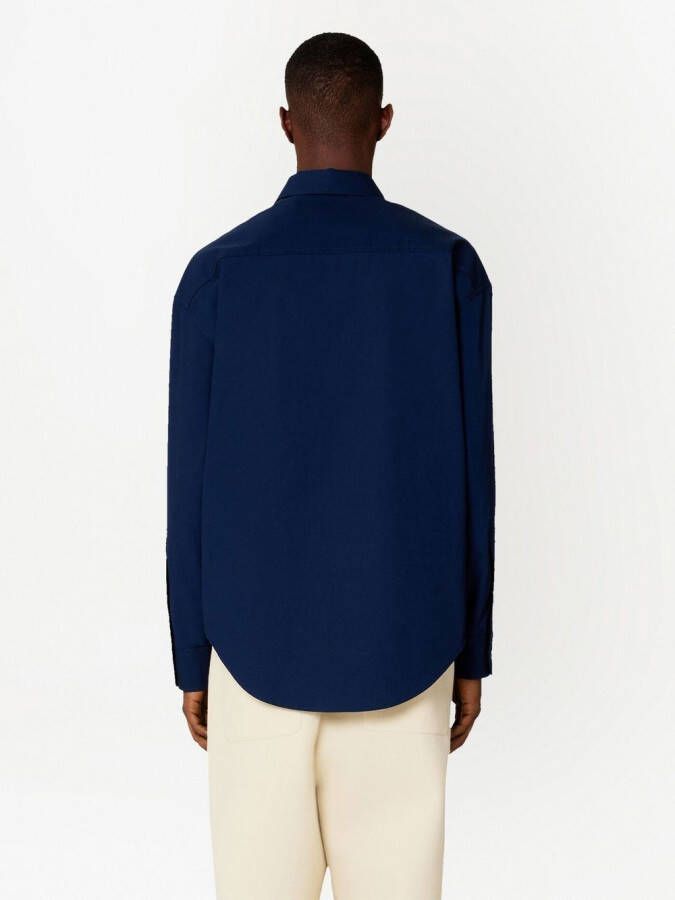 AMI Paris Shirt met knopen Blauw
