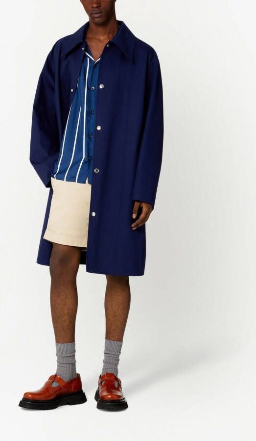 AMI Paris Shirtjas met drukknopen Blauw
