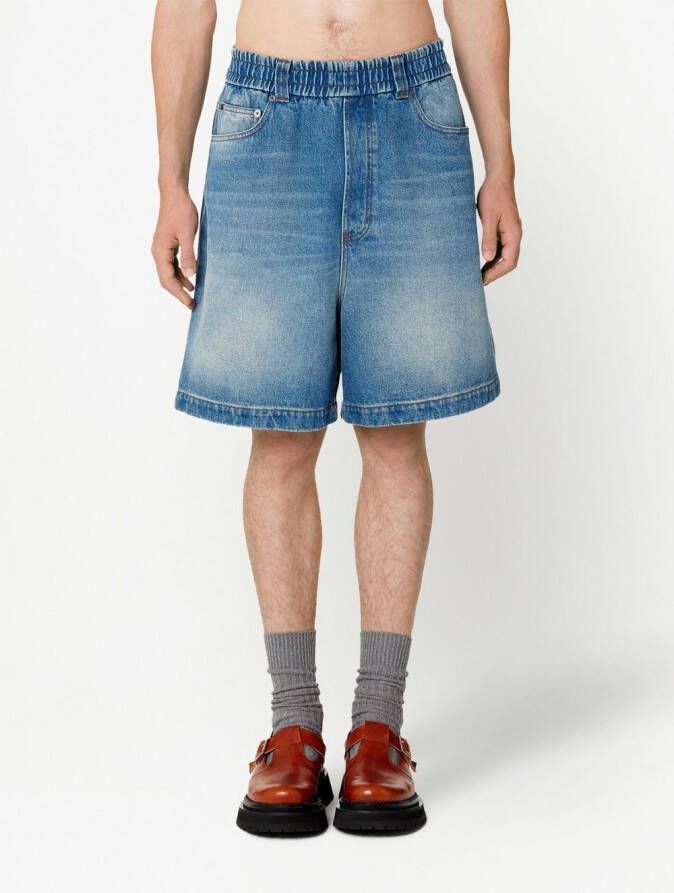 AMI Paris Shorts met wijde pijpen Blauw