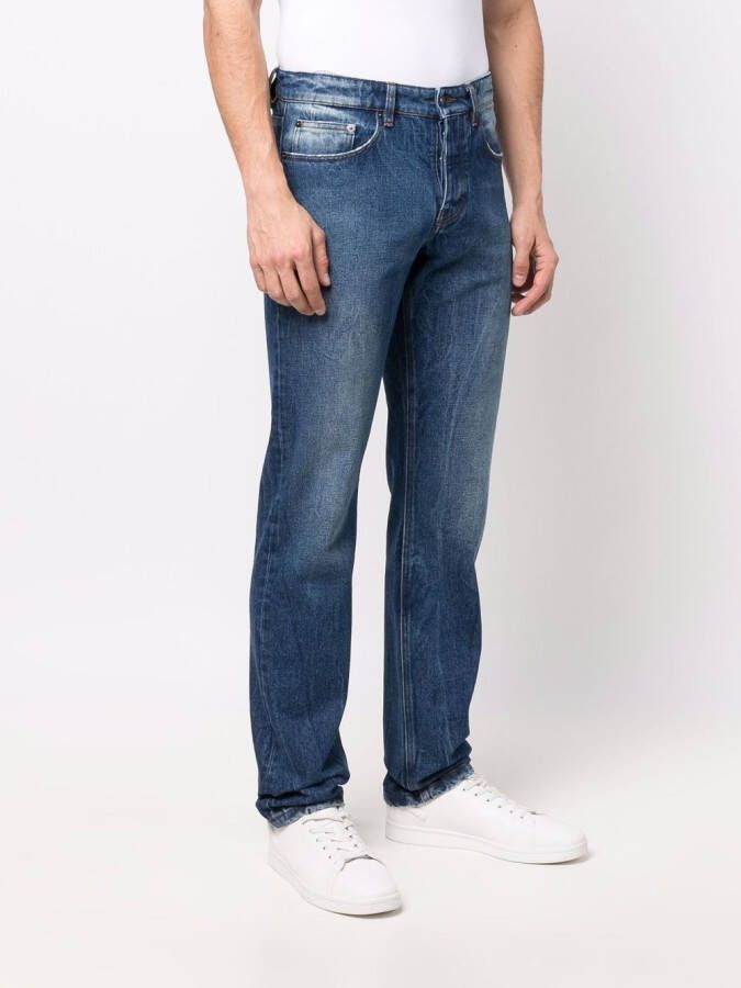 AMI Paris Slim-fit jeans Blauw