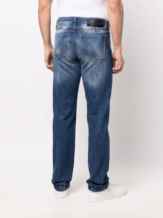 AMI Paris Slim-fit jeans Blauw