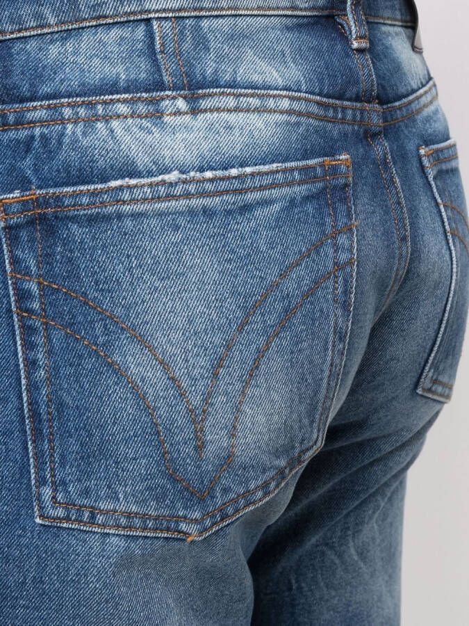 AMI Paris Slim-fit jeans Blauw