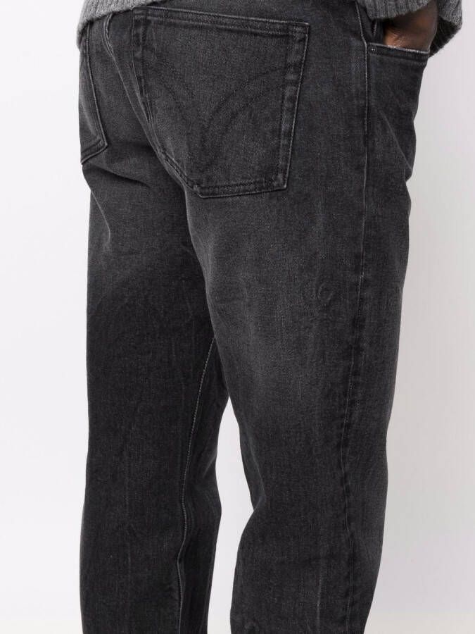 AMI Paris Slim-fit jeans Zwart