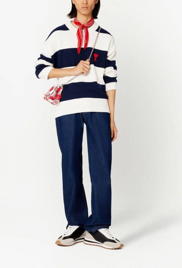 AMI Paris Straight jeans Blauw