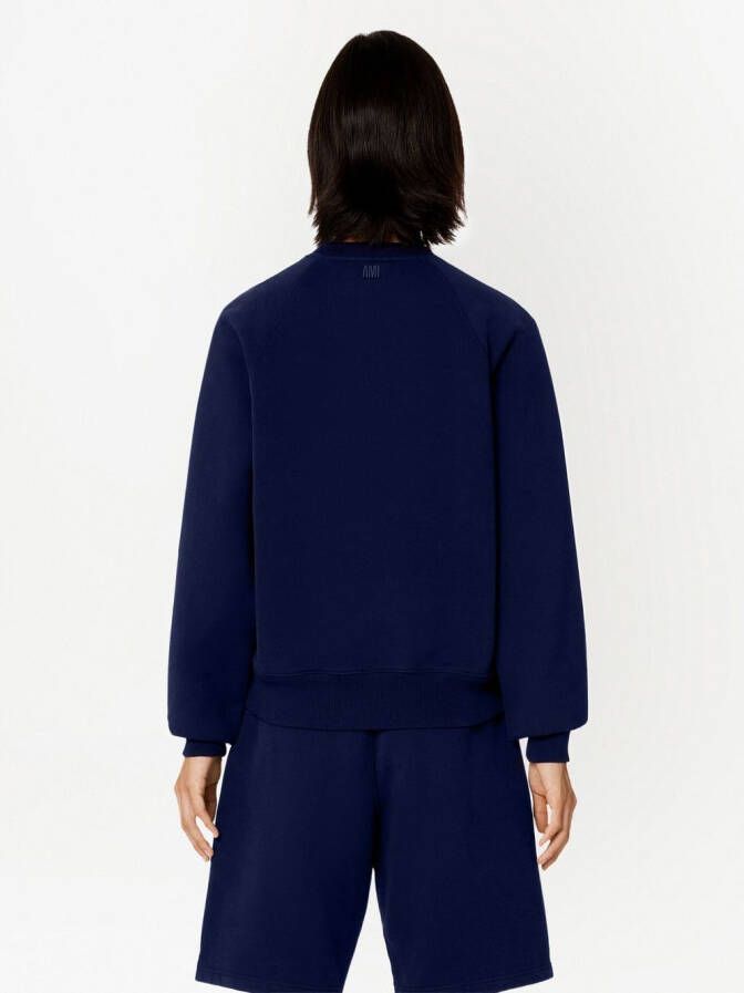 AMI Paris Sweater met borduurwerk Blauw