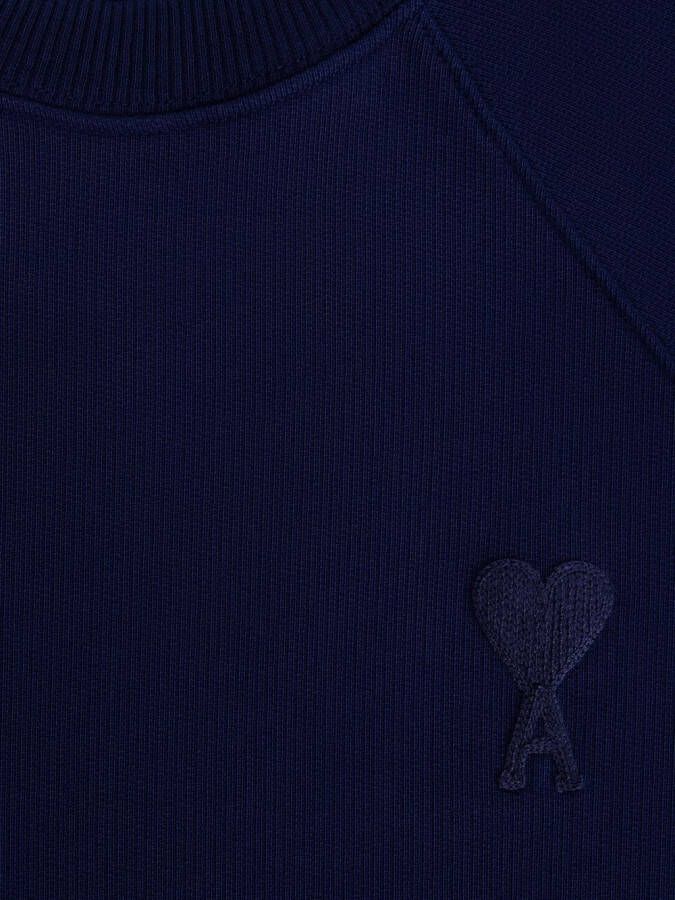 AMI Paris Sweater met borduurwerk Blauw