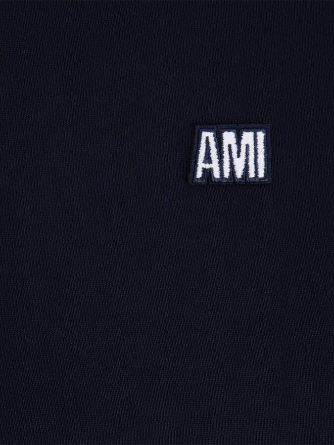 AMI Paris Sweater met geborduurd logo Blauw