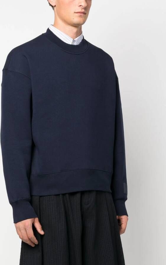 AMI Paris Sweater met logopatch Blauw