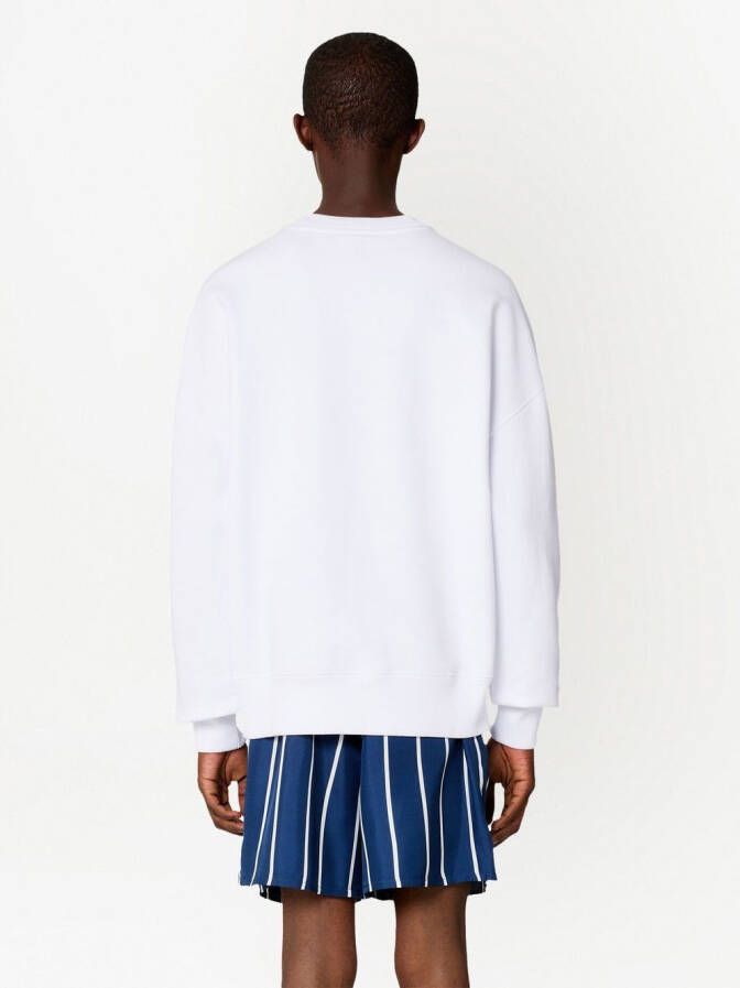 AMI Paris Sweater met print Wit