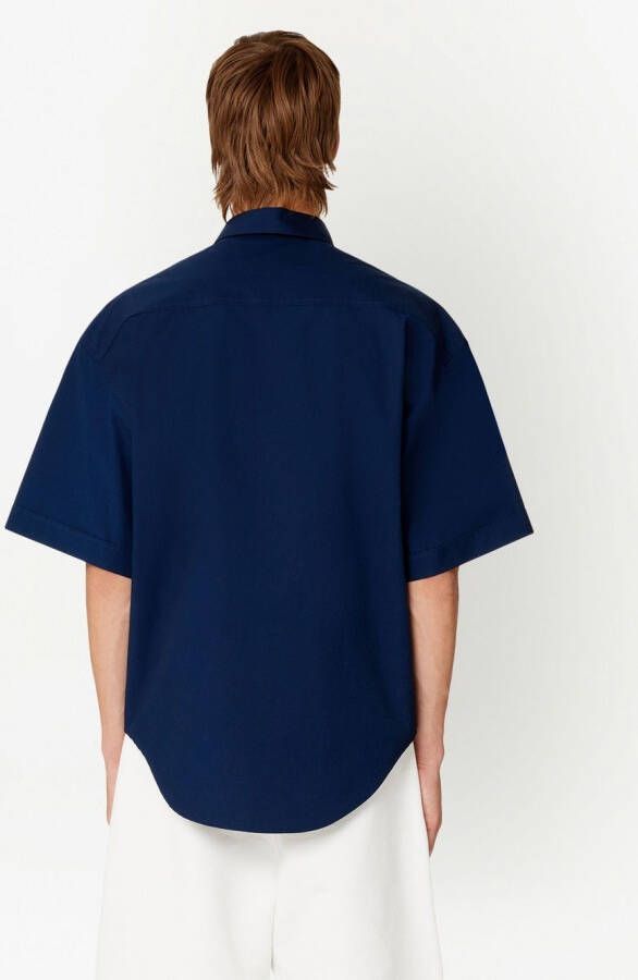 AMI Paris T-shirt met borstzak Blauw