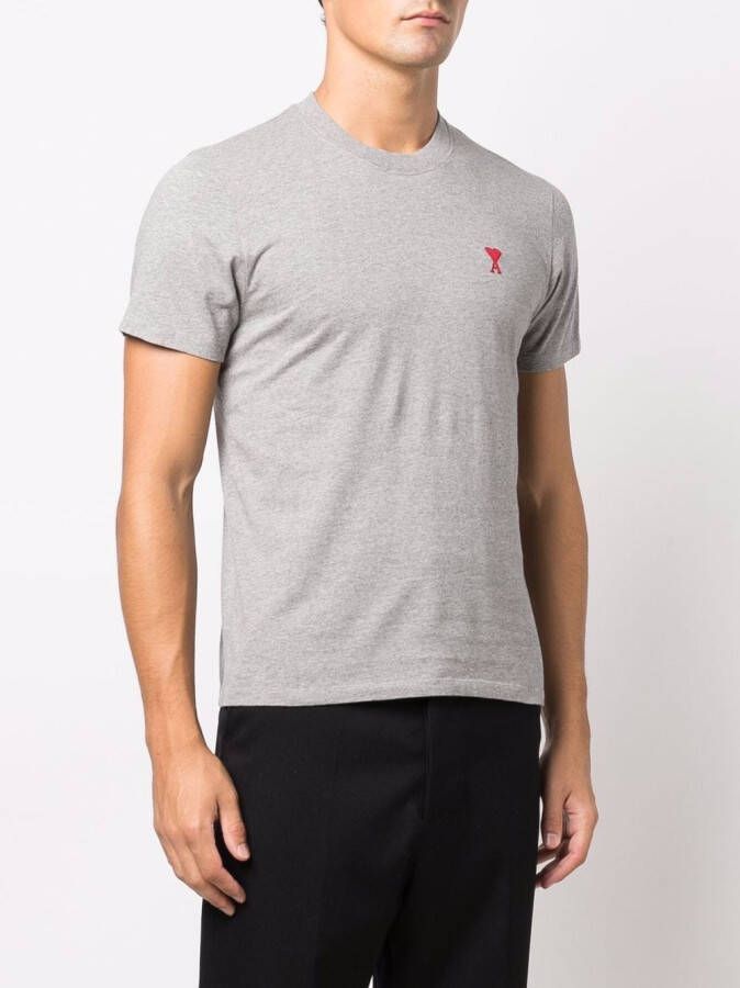 AMI Paris T-shirt met logo Grijs
