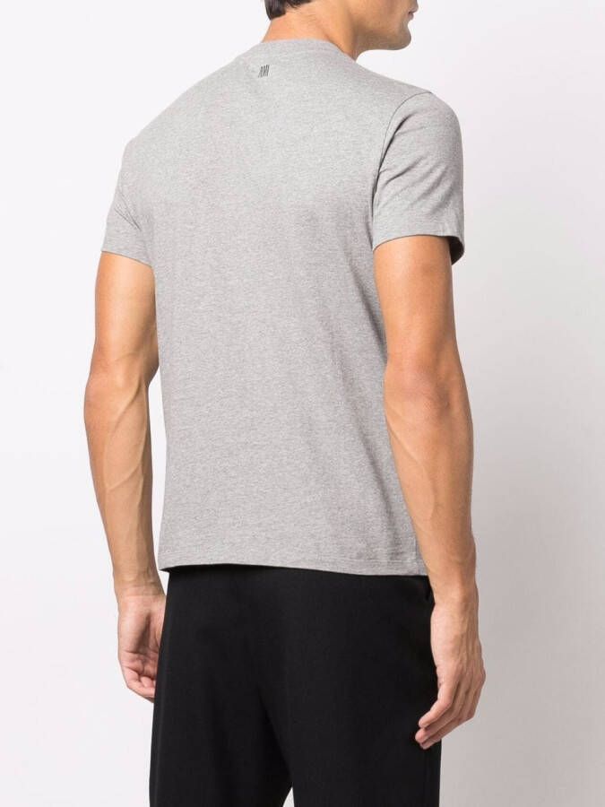 AMI Paris T-shirt met logo Grijs