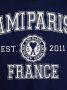 AMI Paris T-shirt met logoprint Blauw - Thumbnail 4