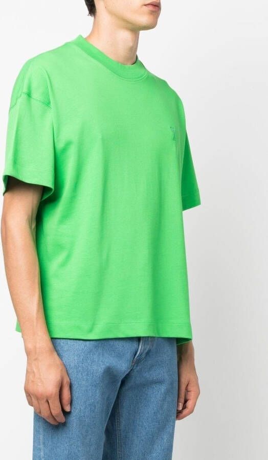 AMI Paris T-shirt met ronde hals Groen