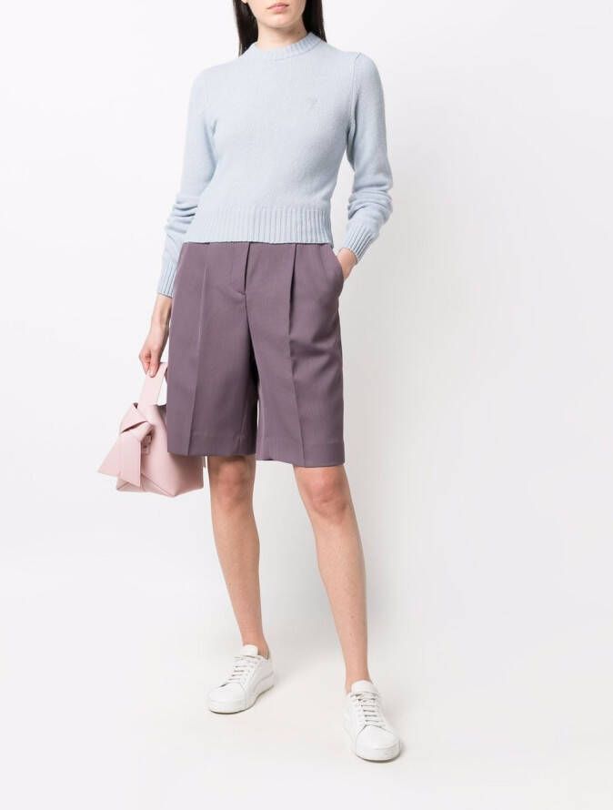 AMI Paris Trui met logo Blauw