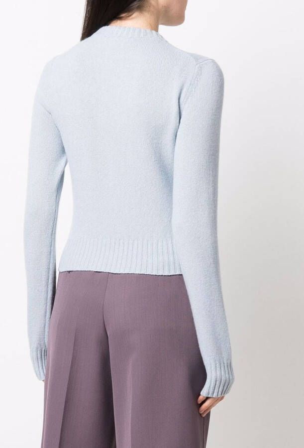 AMI Paris Trui met logo Blauw
