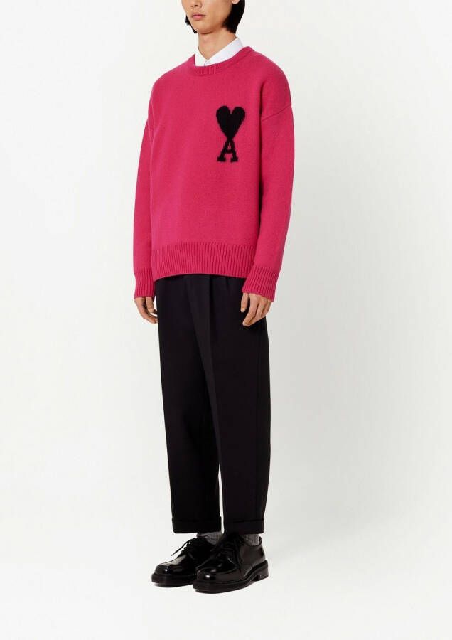 AMI Paris Ami de Coeur trui Roze