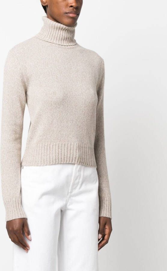AMI Paris Trui met mélange-effect Beige