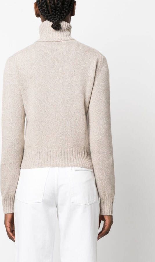 AMI Paris Trui met mélange-effect Beige