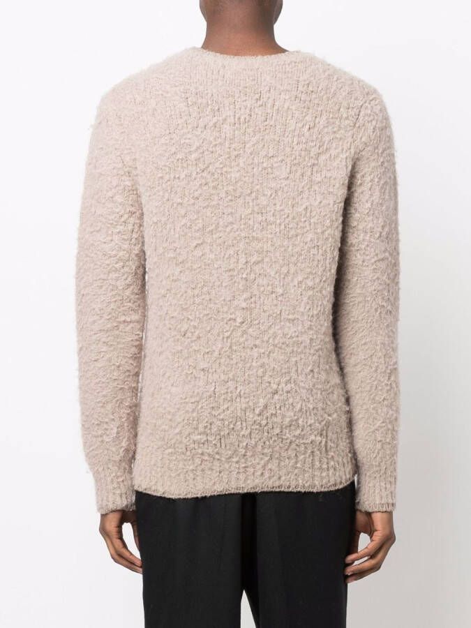 AMI Paris Trui met ronde hals Beige