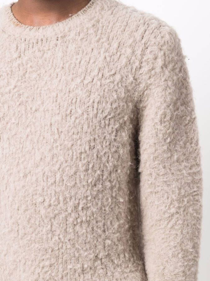 AMI Paris Trui met ronde hals Beige