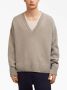 AMI Paris Trui met V-hals Beige - Thumbnail 3