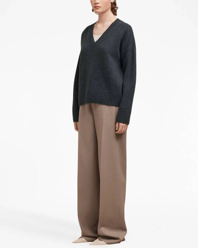 AMI Paris Trui met V-hals Grijs