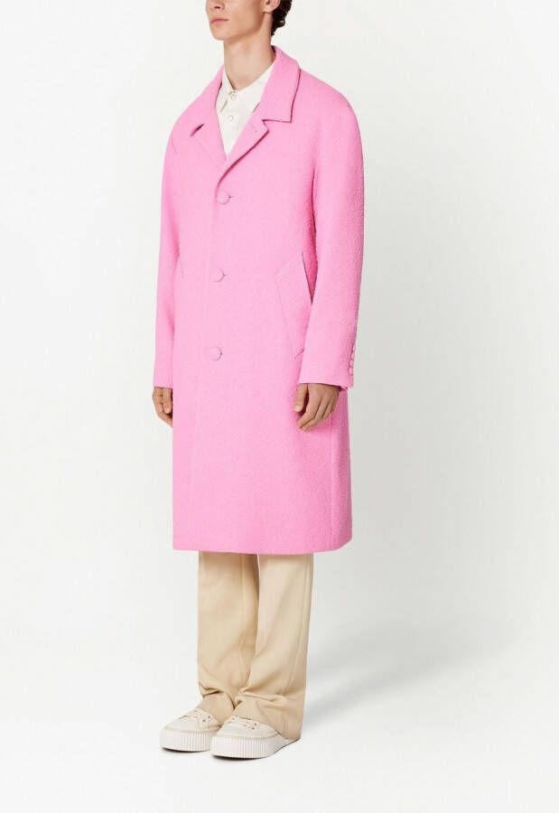 AMI Paris Tweed jas Roze