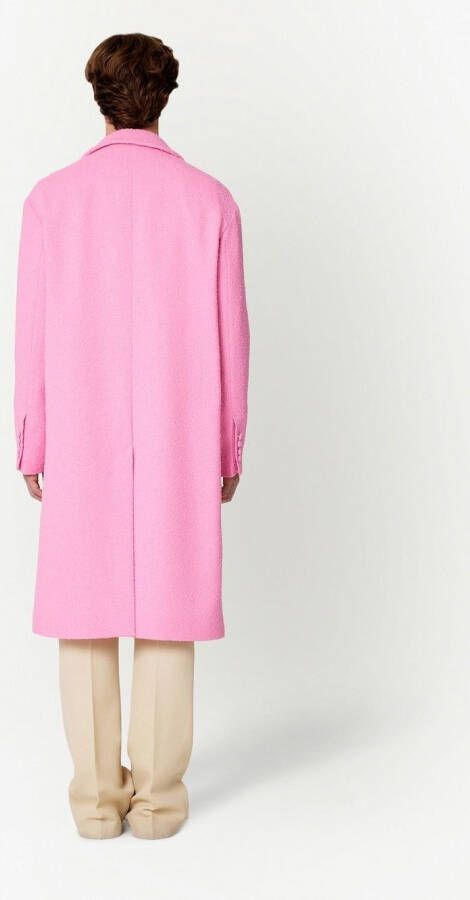 AMI Paris Tweed jas Roze