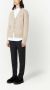 AMI Paris Vest met geborduurd logo en V-hals Beige - Thumbnail 2