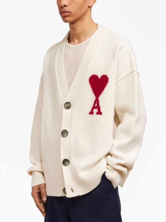 AMI Paris Wollen vest Wit