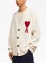AMI Paris Wollen vest Wit - Thumbnail 4