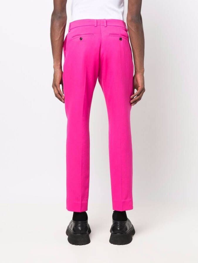 AMI Paris Wollen pantalon Roze