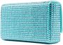 Amina Muaddi Superamini Paloma clutch met kristallen Blauw - Thumbnail 3