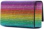 Amina Muaddi Paloma clutch verfraaid met kristallen Geel - Thumbnail 3