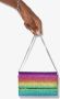 Amina Muaddi Paloma clutch verfraaid met kristallen Geel - Thumbnail 4