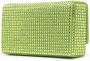 Amina Muaddi Superamini Paloma clutch met kristallen Groen - Thumbnail 3