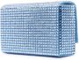 Amina Muaddi Superamini Paloma clutch met kristallen Blauw - Thumbnail 3