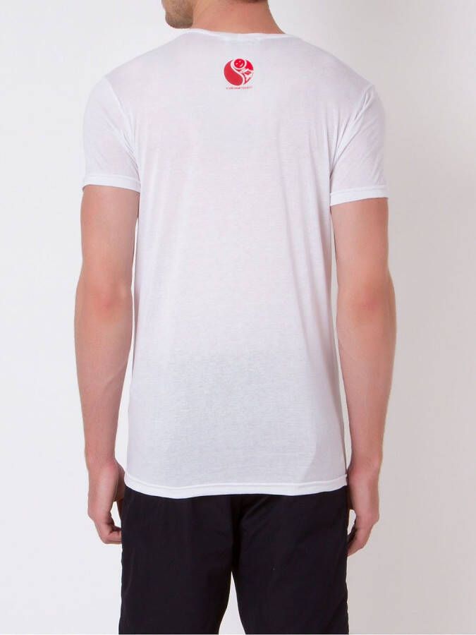 Amir Slama T-shirt met print Wit