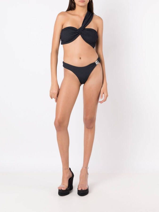 Amir Slama Asymmetrische bikini Zwart