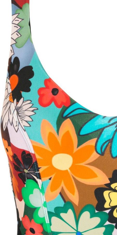 Amir Slama Badpak met bloemenprint Veelkleurig