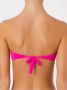 Amir Slama ruffled trim bandeau bikini top Roze - Thumbnail 4