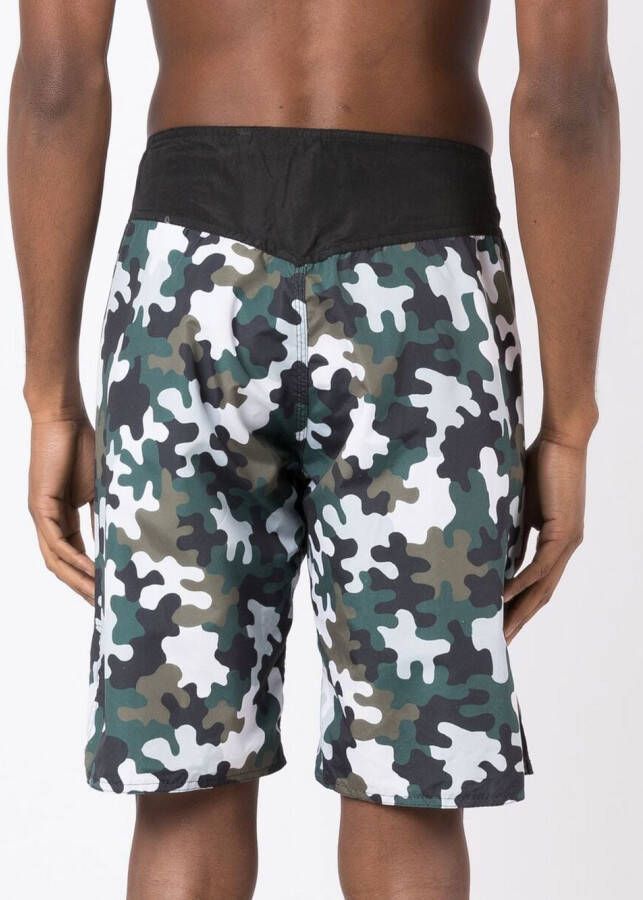 Amir Slama Bermuda shorts met camouflageprint Veelkleurig