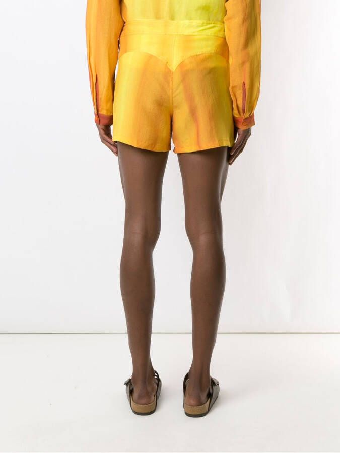 Amir Slama Bermuda shorts met print Oranje