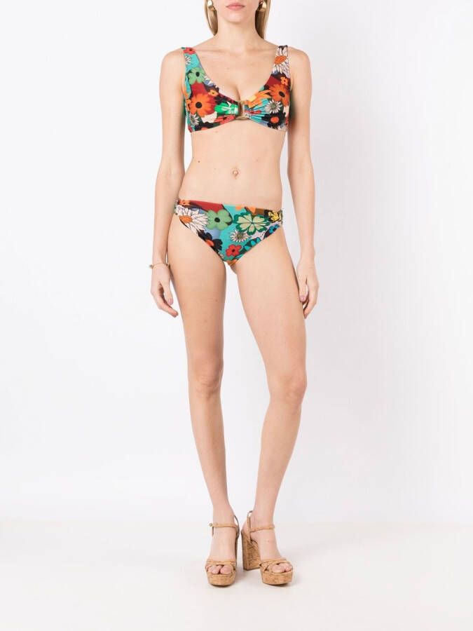 Amir Slama Bikini met bloemenprint Veelkleurig